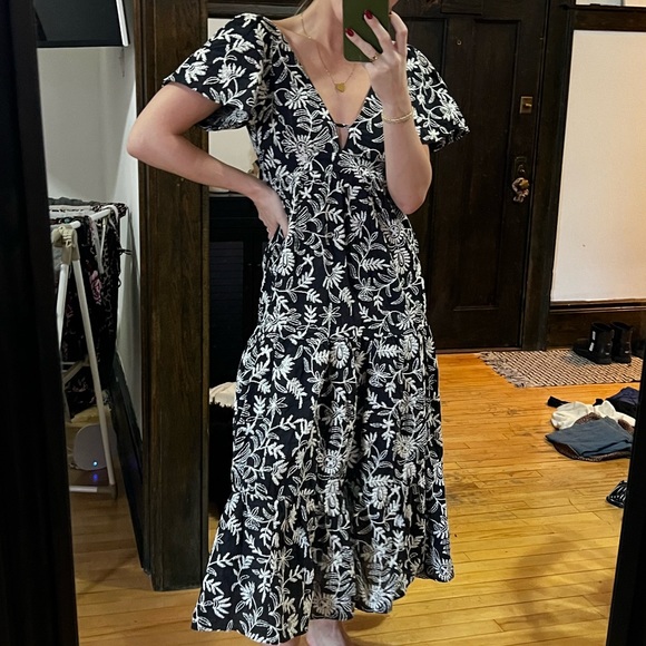 Zara Maxi Dress Size S - Open Back - NWT - Picture 1 of 3